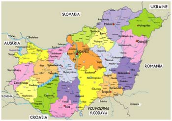 Map Hongrie