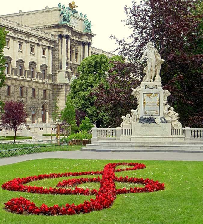 Vienna.Denkmal für Mozart