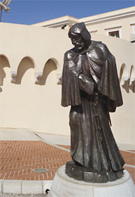 Sculpture of a monk