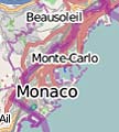 Karte der Straßen von Monaco