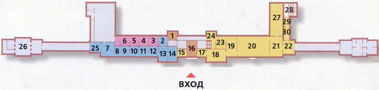 Plan des Grand Palace in Peterhof