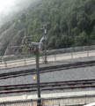 Funicular rail tracks